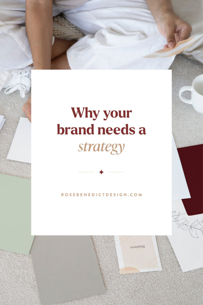 brand strategist choosing between colors in a color palette