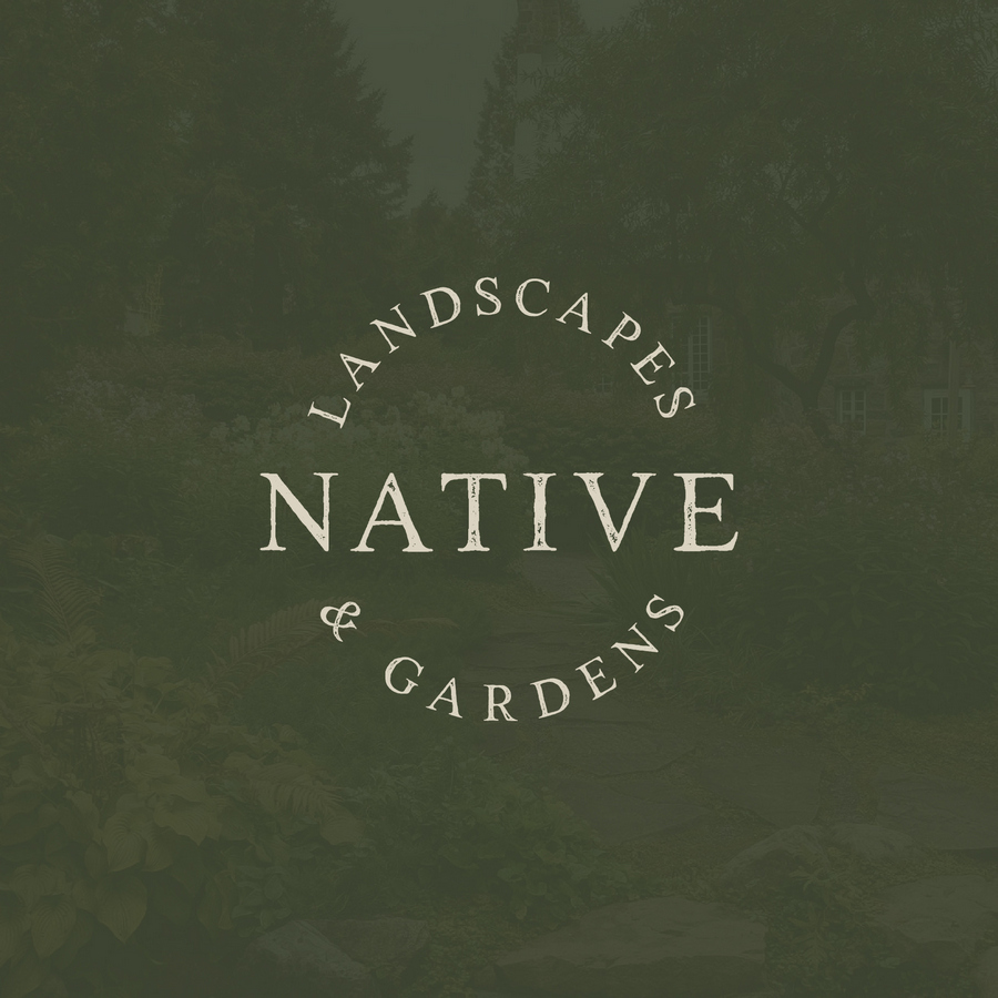 Native landscaping company in cleveland ohio logo and branding