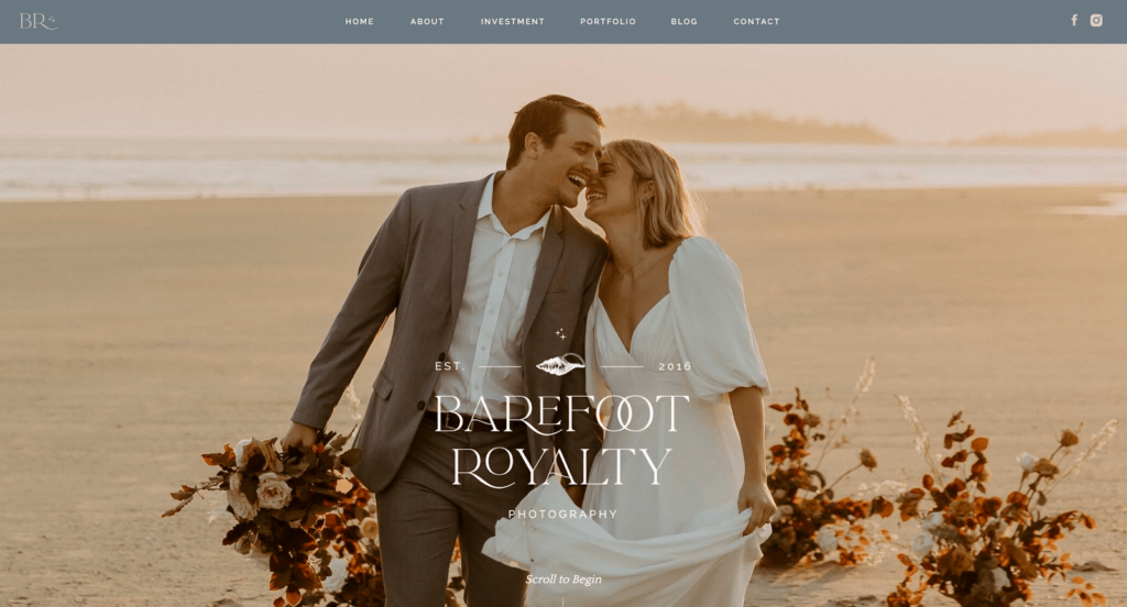 Barefoot Royalty website home page