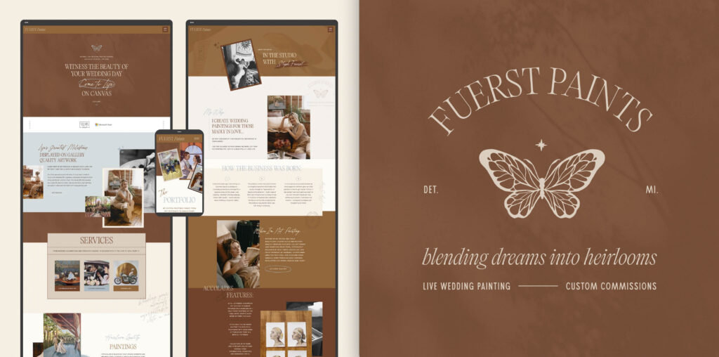 Fuerst Paints website mockup