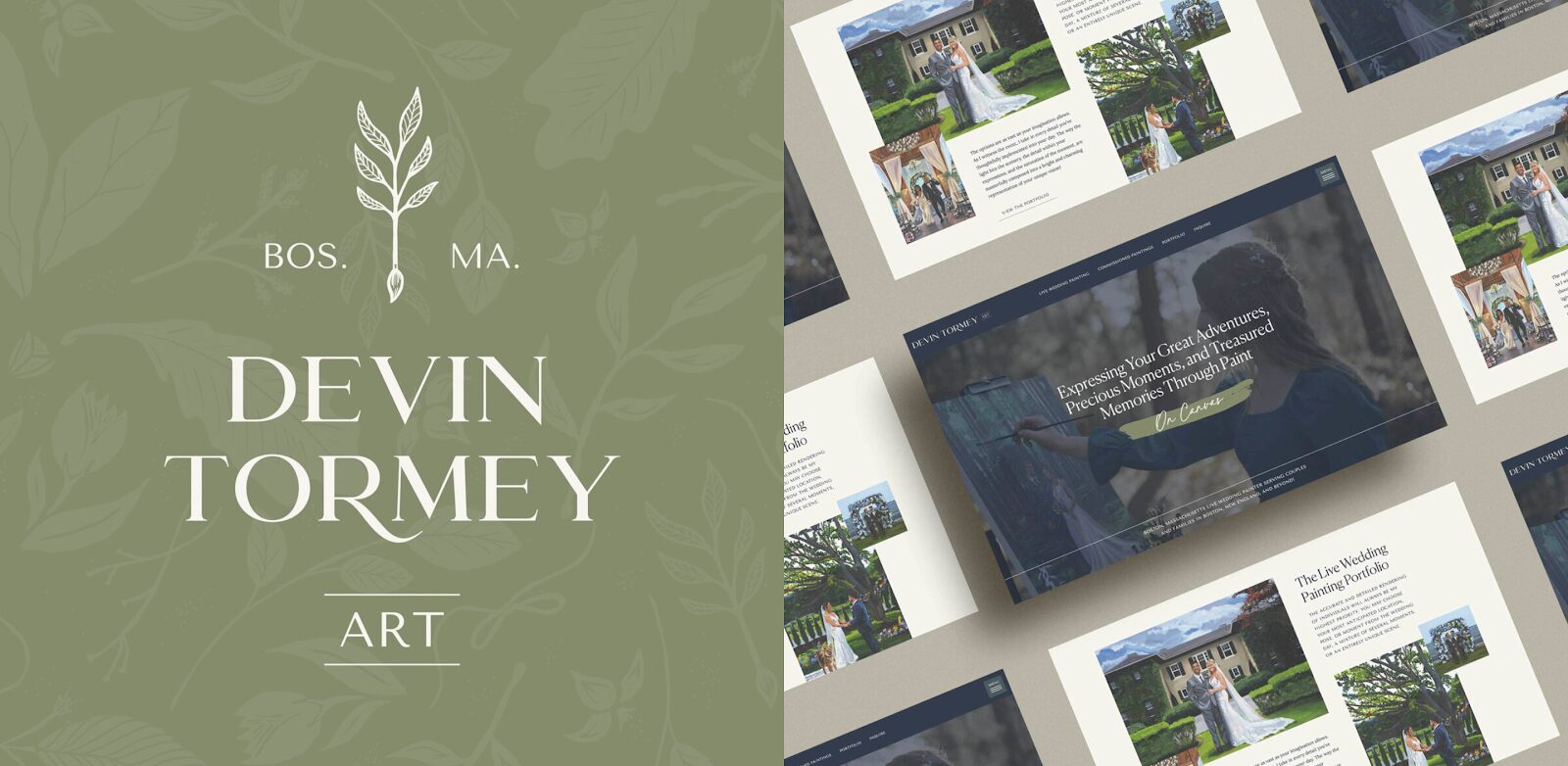 Artist branding example: Devin Tormey Art. 