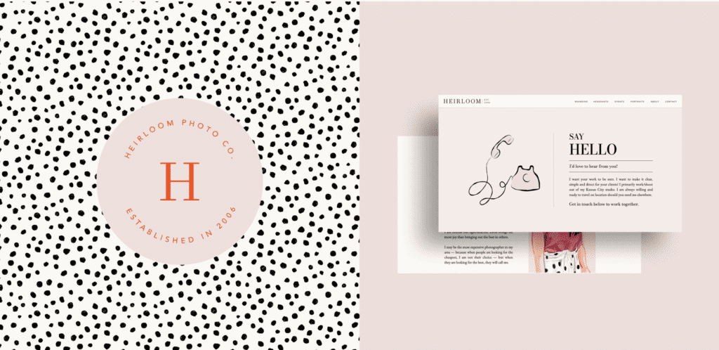 Heirloom Photo Company as an example of artist branding.