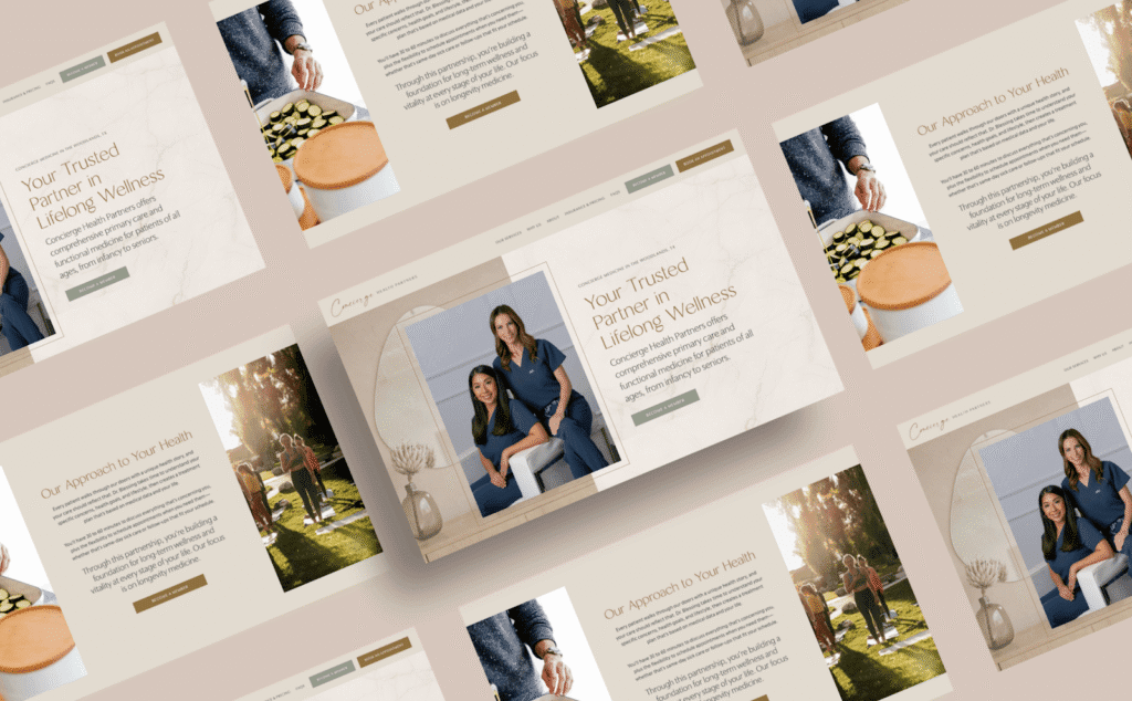 Example of branding for a concierge medicine practice.