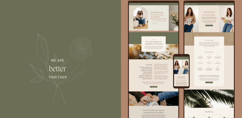 Branding for a speech therapist. 