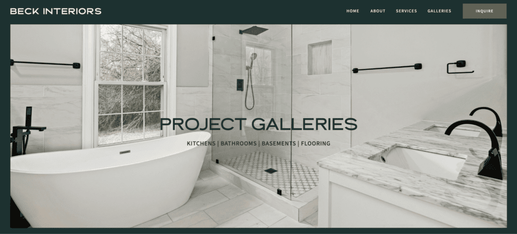 Project galleries organized.