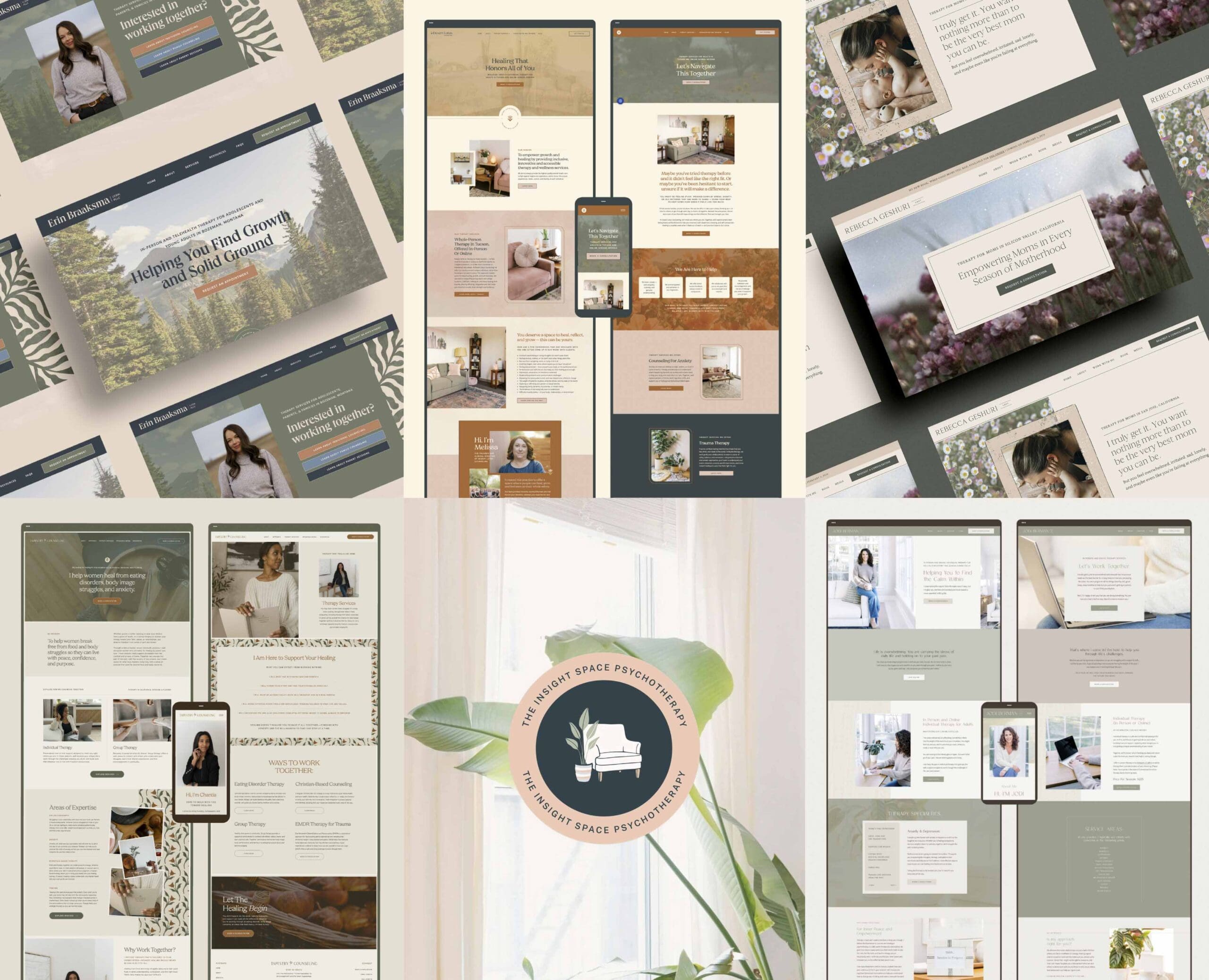Six of the best therapist website examples from Rose Benedict Design