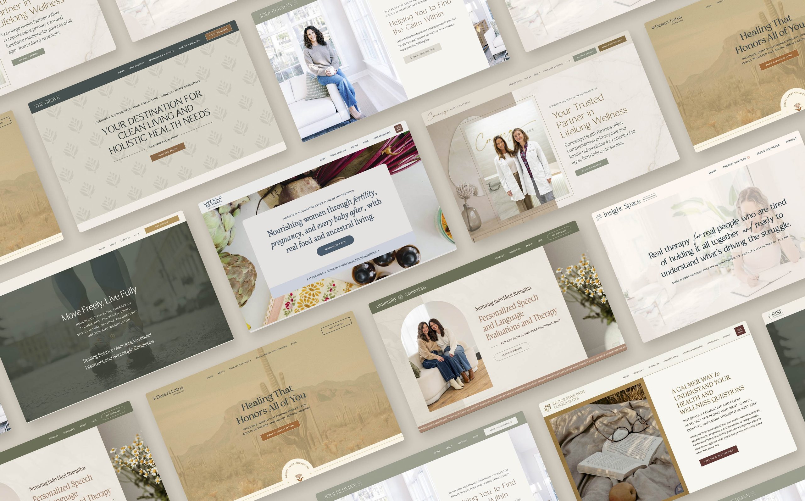 Health and wellness website designer.