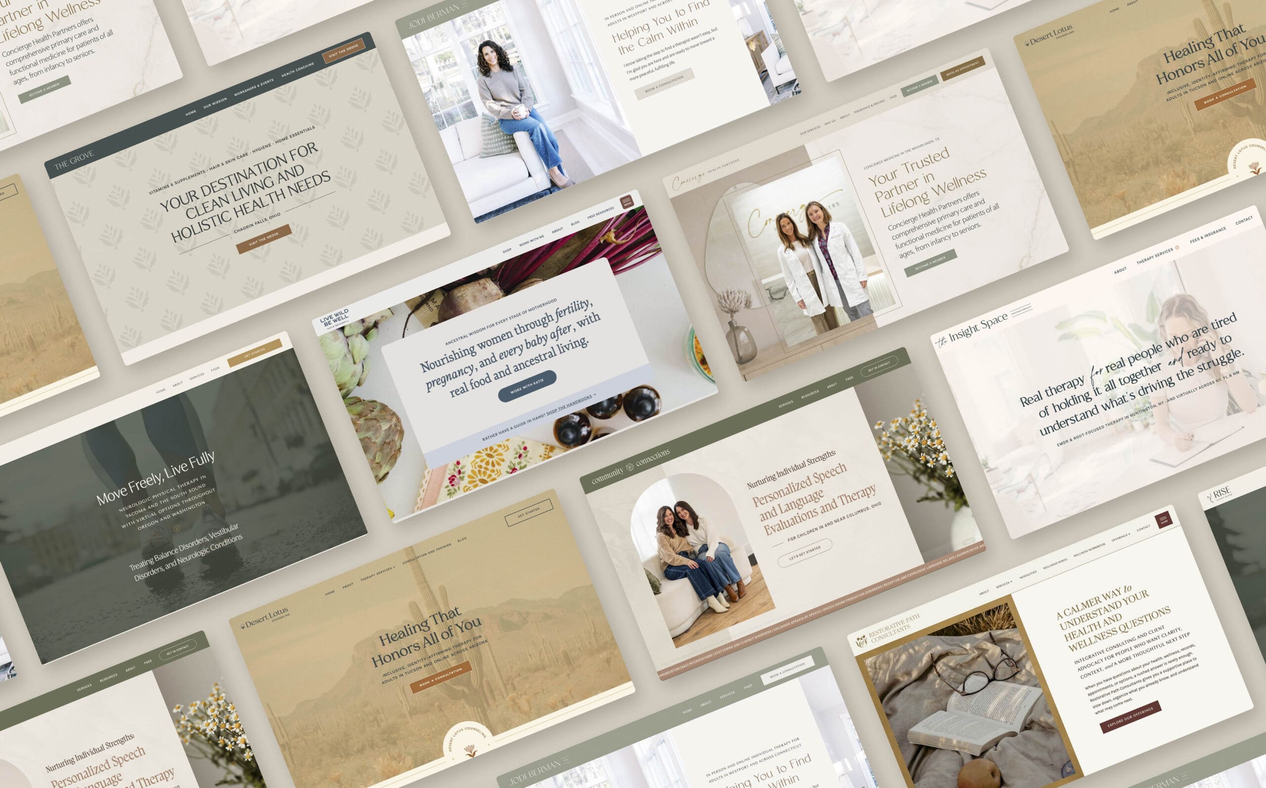 Health and wellness website designer.